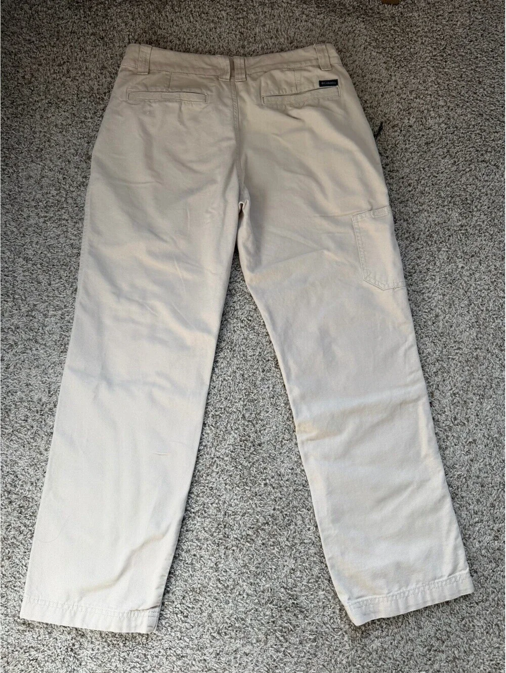 Columbia Sportswear Men’s Khaki Cargo Pants 32x29 Outdoorsy Hiking